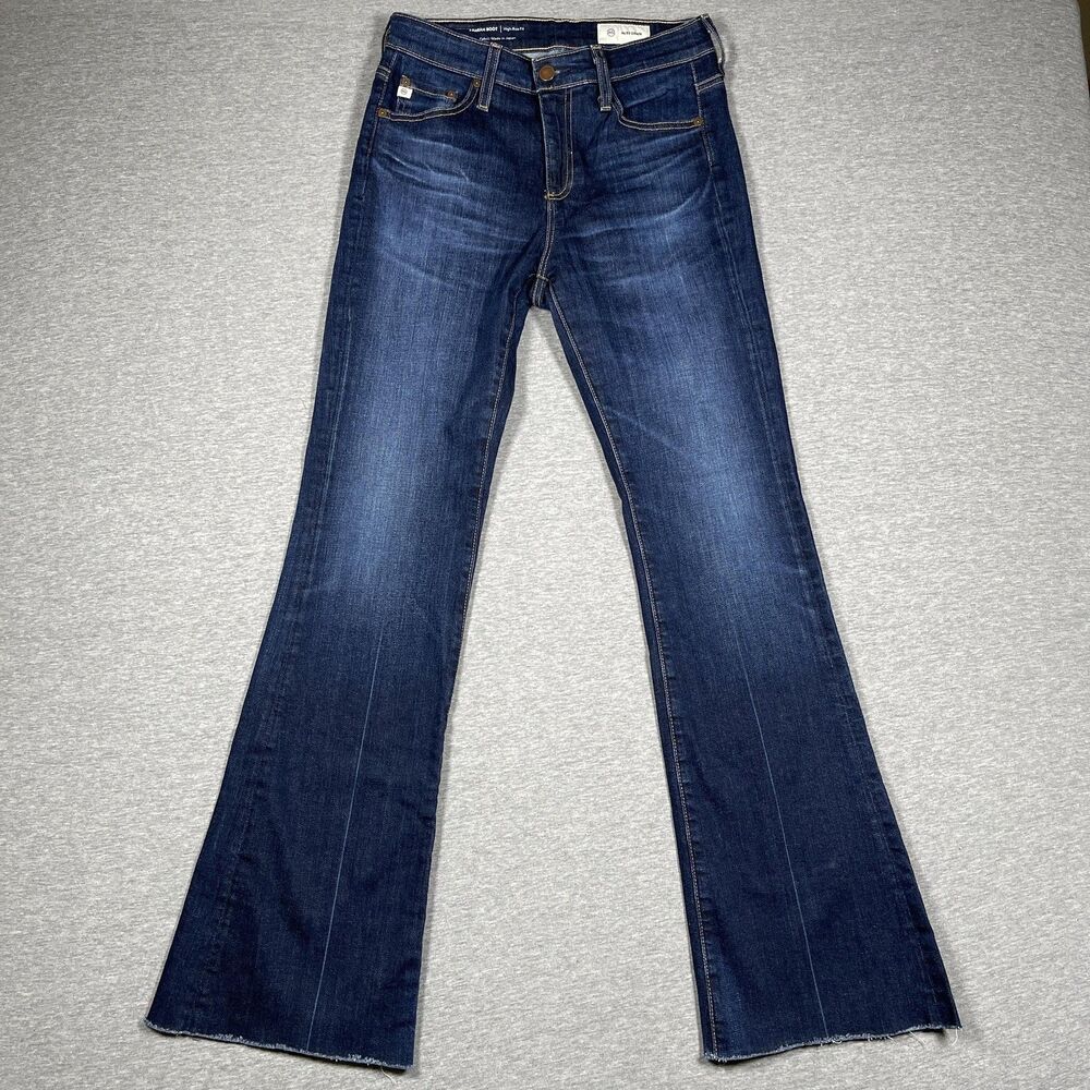 AG Jeans Farrah Boot Womens 27x32 Blue High Rise Bootcut Denim Ranch Western